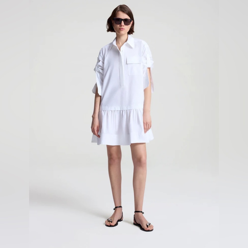 Brooke Cotton Mini Shirtdress